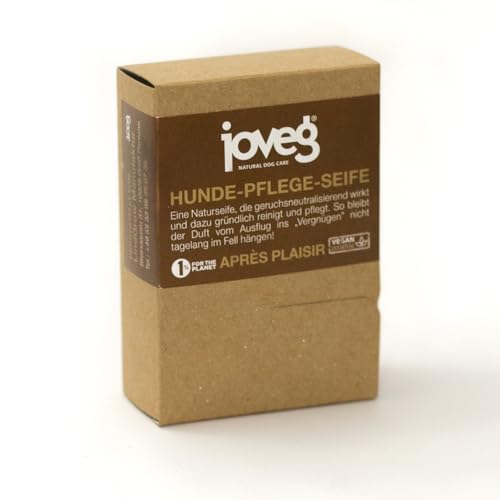 joveg® Hunde Pflege Seife - Hundeshampoo Alternative gegen Starke Gerüche - Sanfte Reinigung Hundefell - Wirkt rückfettend und schützt die Haut vor Austrocknung - Made in Germany, Handgemacht, 100g von joveg