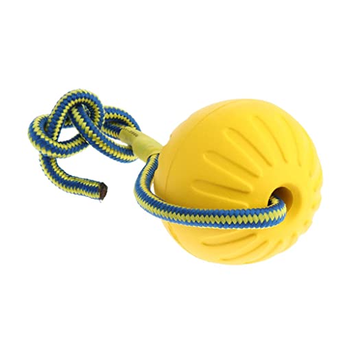 joyMerit Hundeball schwimmend Schleuderball für Hunde - Gelb, L von joyMerit