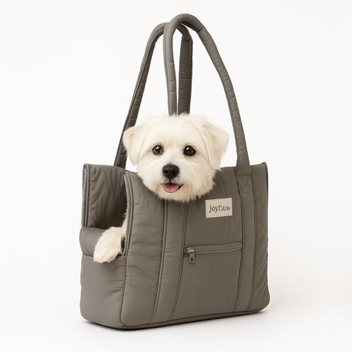 joyflow Transporttasche für Hunde und Katzen | kleine und mittelgroße Größen bis 6 kg | weiche Taschen mit Sicherheitsclip | Flugzeug Auto Dog Cat Hund Katze Kaninchen Designed in Europe 38 x 29 x 12 von joyflow