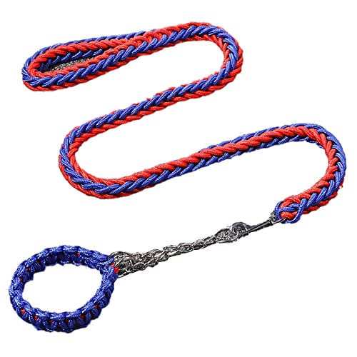 1,15 m – 1,35 m, farbige 8-strängige Nylon-geflochtene Haustier-Leine für große Hunde für mittelgroße und große Hunde 1,15 m – 1,35 m, farbige 8-strängige Nylon-geflochtene Haustier-Leine für große Hunde für mittelgroße und große Hunde von joyxiwa
