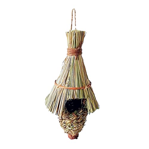 1 x Strohnest handgewebte Produkte, kreativer Hibiskus-Kürbis, Vogelhaus, Gartendekoration, Haustier-Vogelnest, Stroh-Simulation, Vogelhaus, 100 % Naturfaser, spitzer Boden, 31 cm, reine Handarbeit 1 x Strohnest handgewebte Produkte, kreativer Hibiskus-Kürbis, Vogelhaus, Gartendekoration, Haustier-Vogelnest, Stroh-Simulation, Vogelhaus, 100 % Naturfaser, spitzer Boden, 31 cm, reine Handarbeit von joyxiwa