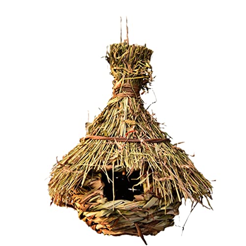 1 x Strohnest handgewebte Produkte, kreativer Hibiskus-Kürbis, Vogelhaus, Gartendekoration, Haustier-Vogelnest, Strohimitation, Vogelhaus 1 x Strohnest handgewebte Produkte, kreativer Hibiskus-Kürbis, Vogelhaus, Gartendekoration, Haustier-Vogelnest, Strohimitation, Vogelhaus von joyxiwa