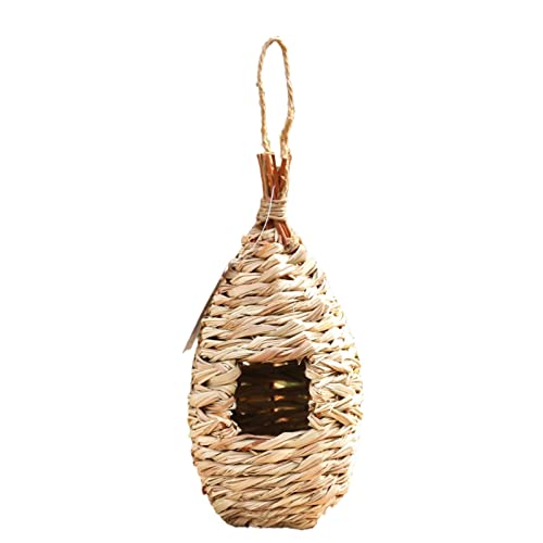 1 x Strohnest handgewebte Produkte kreativer Hibiskus-Kürbis Vogelhaus Gartendekoration Haustier Vogelnest Stroh Simulation Vogelhaus 100% Naturfaser 1 x Strohnest handgewebte Produkte kreativer Hibiskus-Kürbis Vogelhaus Gartendekoration Haustier Vogelnest Stroh Simulation Vogelhaus 100% Naturfaser von joyxiwa