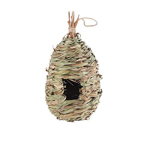 1 x Vogelhaus, handgefertigt, Vogelhaus, Vogelnest, Gartendekoration, kreatives ökologisches Gras, gewebter Vogelkäfig, Stroh, Simulation, Vogelhaus 1 x Vogelhaus, handgefertigt, Vogelhaus, Vogelnest, Gartendekoration, kreatives ökologisches Gras, gewebter Vogelkäfig, Stroh, Simulation, Vogelhaus von joyxiwa