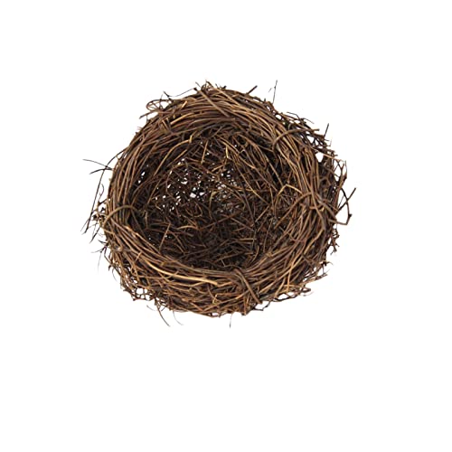 1 x Vogelnest aus Rattan, Simulation, Dekoration, Osterzubehör, weiche Einrichtungsrequisiten, Stroh-Simulation, Vogelhaus, 100 % Naturfaser, 8 cm Vogelnest 1 x Vogelnest aus Rattan, Simulation, Dekoration, Osterzubehör, weiche Einrichtungsrequisiten, Stroh-Simulation, Vogelhaus, 100 % Naturfaser, 8 cm Vogelnest von joyxiwa