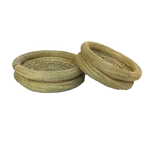 1pc gras nest taube vogel nest schlüpfen zucht ei becken matte haustier taube liefert Anti-rollover Stroh Simulation Vogelhaus 100% natürliche Faser-Doppelboden räder mit öl gras anti roll 25cm von joyxiwa