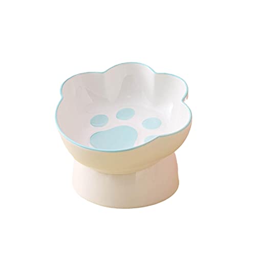 400 ml abgeschrägter Katzennapf zum Schutz der Halswirbelsäule, niedlicher Keramik-Wassernapf für Kätzchen, Katzenfutter, Katzennapf, Haustier von joyxiwa