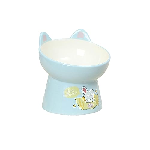 joyxiwa Cartoon Keramik Haustier Schüssel Schräge Mund Hoher Fuß Katze und Hund Futternapf Anti Umkippen und Nackenschutz Katzenfutter Schüssel Kaninchen joyxiwa Cartoon Keramik Haustier Schüssel Schräge Mund Hoher Fuß Katze und Hund Futternapf Anti Umkippen und Nackenschutz Katzenfutter Schüssel Kaninchen von joyxiwa