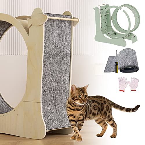 json2xml Katzen Laufband Für Drinnen,2 in 1 Katzen Laufband Und Kratzbaum,Großes Holz Katzen Laufband Mit Sicherheitsverriegelung&Austauschbarem Pad,35,8 Zoll Haustier Aktivitätsrad Spielzeug,Green json2xml Katzen Laufband Für Drinnen,2 in 1 Katzen Laufband Und Kratzbaum,Großes Holz Katzen Laufband Mit Sicherheitsverriegelung&Austauschbarem Pad,35,8 Zoll Haustier Aktivitätsrad Spielzeug,Green von json2xml