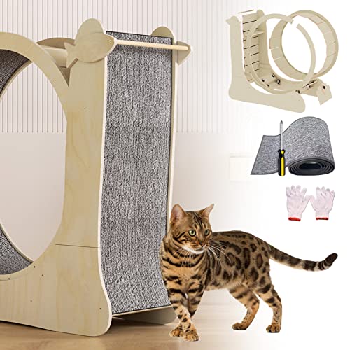 json2xml Katzen Laufband Für Drinnen,2 in 1 Katzen Laufband Und Kratzbaum,Großes Holz Katzen Laufband Mit Sicherheitsverriegelung&Austauschbarem Pad,35,8 Zoll Haustier Aktivitätsrad Spielzeug,Yellow json2xml Katzen Laufband Für Drinnen,2 in 1 Katzen Laufband Und Kratzbaum,Großes Holz Katzen Laufband Mit Sicherheitsverriegelung&Austauschbarem Pad,35,8 Zoll Haustier Aktivitätsrad Spielzeug,Yellow von json2xml