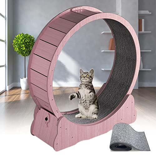 Katzen Laufband Für Drinnen,Katzen Trainingsrad,Verriegelungsmechanismus|Austauschbare Laufmatte,Leises Tragbares Katzen Laufband Zum Abnehmen Oder Zur Erhaltung,4 Größen/3 Farboptionen,Pink-XL von json2xml