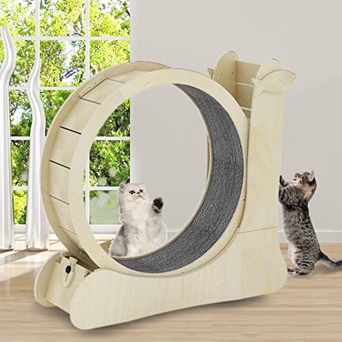 json2xml Katzen-Laufband für drinnen, 2 in 1 Katzen-Kratzbaum & Haustier-Aktivitätsrad-Spielzeug, Holz-Großkatzen-Laufband - Sicherheitssperre - Austauschbare Laufstreckenmatte, 35,8 Zoll,Yellow json2xml Katzen-Laufband für drinnen, 2 in 1 Katzen-Kratzbaum & Haustier-Aktivitätsrad-Spielzeug, Holz-Großkatzen-Laufband - Sicherheitssperre - Austauschbare Laufstreckenmatte, 35,8 Zoll,Yellow von json2xml