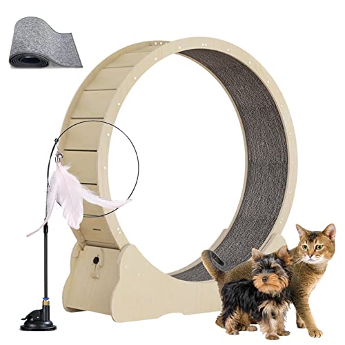 json2xml Katzenlaufband mit Katzenspielzeug, Katzenlaufband-Übungsrad für Innenkatzen, 30-39,3-Zoll-Katzenlaufband für Innenkatzen, passt zu den meisten körperlichen von Katzen - Größe/Farbe,Yellow-L json2xml Katzenlaufband mit Katzenspielzeug, Katzenlaufband-Übungsrad für Innenkatzen, 30-39,3-Zoll-Katzenlaufband für Innenkatzen, passt zu den meisten körperlichen von Katzen - Größe/Farbe,Yellow-L von json2xml