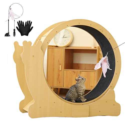 json2xml Laufkatzenrad & Kratzbaum, Holzfarbenes Katzentretmühle - Sicherheitsverriegelungsdesign/Geräuscharm, 2-in-1-laufkatzenrad Mit Katzen-Teaser/Werkzeug-kit - Einfache Installation,L json2xml Laufkatzenrad & Kratzbaum, Holzfarbenes Katzentretmühle - Sicherheitsverriegelungsdesign/Geräuscharm, 2-in-1-laufkatzenrad Mit Katzen-Teaser/Werkzeug-kit - Einfache Installation,L von json2xml