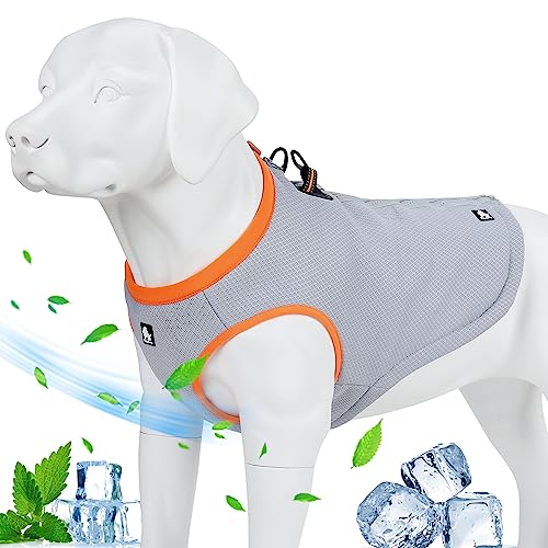 juxzh Truelove Hunde-Kühlweste Hundegeschirr Kühljacke mit verstellbarem Reißverschluss für Outdoor Jagd Training und Camping von juxzh