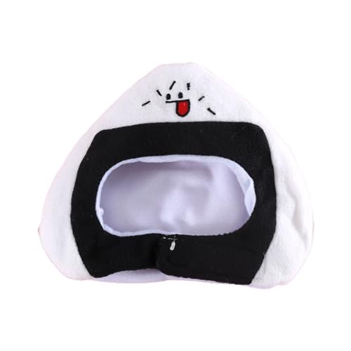 jyibinee Haustier-Kopfbedeckung, Cartoon-Sushi-Form, für Hunde und Katzen, bezaubernd, Weiß von jyibinee
