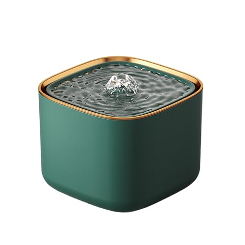 jyibinee Pet Water Fountain Feeding Durable Automatic Circulating Cat Dog Automatic Water Feeder Green von jyibinee