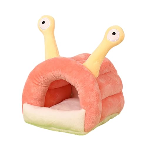 jyibinee Weiches Haustierbett, Hamsternest, gemütliches Schlafhaus, Schneckenform, verdickt, ideal für Zwergkaninchen, Chinchillas, Igel, Frettchen, Versteck Hütte, Käfig, Orange, M jyibinee Weiches Haustierbett, Hamsternest, gemütliches Schlafhaus, Schneckenform, verdickt, ideal für Zwergkaninchen, Chinchillas, Igel, Frettchen, Versteck Hütte, Käfig, Orange, M von jyibinee