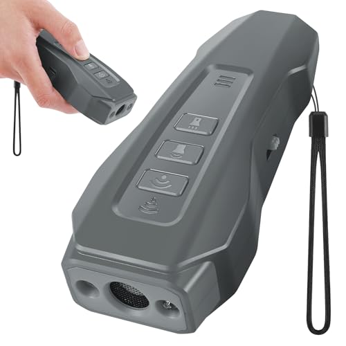 kacylzom Antibell für Hunde - Ultraschall Hundebell Stopper mit 3 Einstellbaren Frequenzen Anti Bell Gerät Hunde 30 Fuß Reichweite Automatischer Anti Bellen Funktion für Innen & Außengebrauch(Grau) von kacylzom