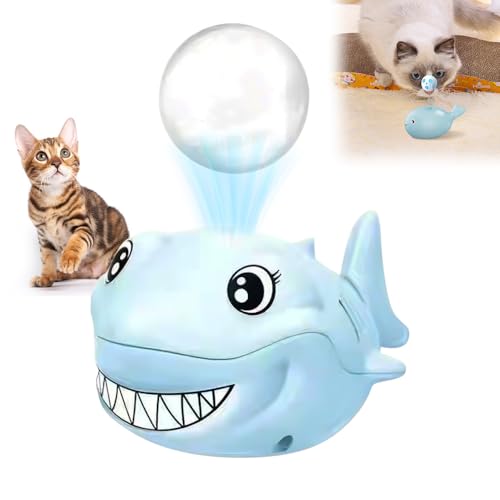 Floating Ball Cat Toy, 2025 Neuestes Katzenspielzeug Elektrisch Katzenball, Interaktives Katzenspielzeug Ball Wal schwimmendes Spielzeug mit USB Wiederaufladbarer für Katzen (Blau B) von kailisi