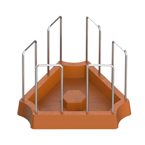 kaiop Futternapf Für Landschildkröten | Echsen Wassernapf Reptilienfütterer - Dreieckige Fütterungsschale Für Geckos Frösche Haustierzubehör Für Einsiedlerkrebse Schlangen Bartagamen Terrarium von kaiop