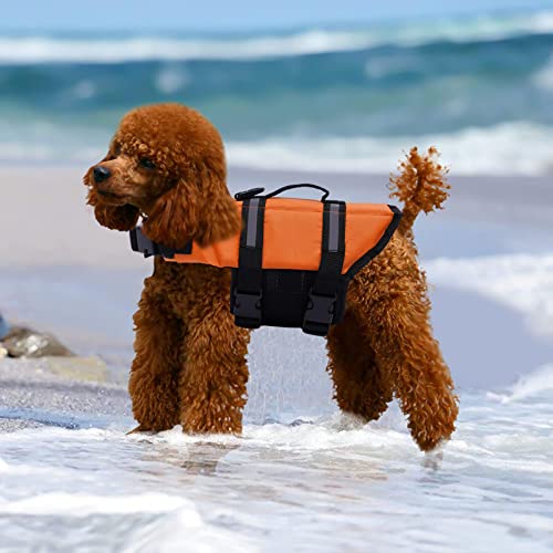Schwimmweste, Hunde Schwimmhilfe Pet Hundeschwimmweste Badeanzug Hundesicherheitsweste für 30-45 cm Fehlschlag von kangten