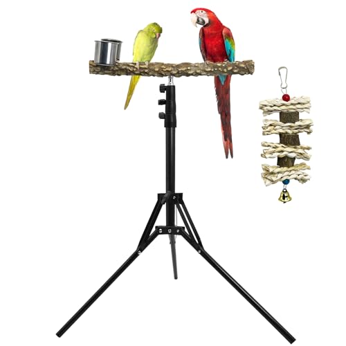 kathson 71,1–152,4 cm höhenverstellbare Vogelsitzstange, Pfefferholz-Sitzstange für Papageien, Mehrzweck-Vogelsitzstangen für den Innen- und Außenbereich, entworfen für kleine, mittelgroße Vögel von kathson