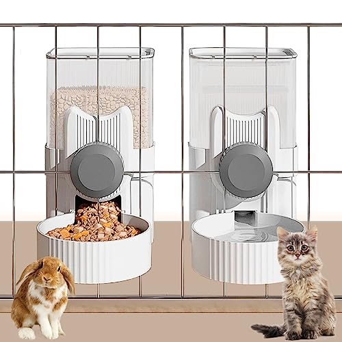 kathson Automatischer Futter- und Wasserspender zum Aufhängen, Schwerkraft-Futterstation für Kaninchen, Käfig, Meerschweinchen-Futterstation und Bewässerungs-Set, Katzenfutterstation für Kaninchen von kathson
