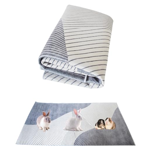 kathson Großer Kaninchenkäfig, 200 x 100 cm, für Meerschweinchen, waschbar, Bodenmatte, wiederverwendbar, saugfähig, rutschfest, für kleine Tiere, Käfige, Hamster, Chinchillas, Katzen, Hunde von kathson