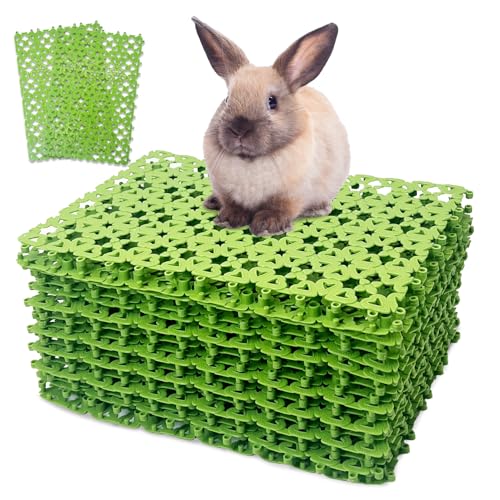 kathson Kaninchenfüße, Kunststoff-Käfigmatte, Bodenmatten, Hasenloch, Wasser-Pads für Haustiere, Katzen, Hunde, Hamster, Ratten, Chinchillas, Meerschweinchen und andere Kleintiere (20 Stück) von kathson