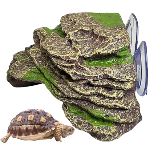 kathson Schwimmende Schildkröten-Dockingstation für Schildkröten, Kletterrampe, Schiefer, Reptilien, Stein, Aquarium-Dekoration für Frösche, Molche, Grün, Größe: 18 cm L x 16 cm B x 6,7 cm H kathson Schwimmende Schildkröten-Dockingstation für Schildkröten, Kletterrampe, Schiefer, Reptilien, Stein, Aquarium-Dekoration für Frösche, Molche, Grün, Größe: 18 cm L x 16 cm B x 6,7 cm H von kathson