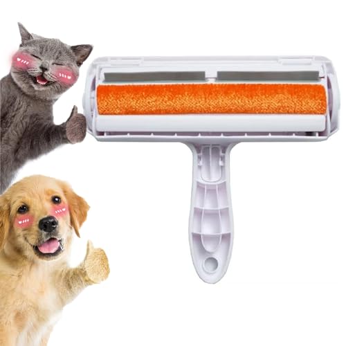 katmerio Tierhaarentferner,Fusselrolle für Hunde & Katzen entwickelt für effektive Reinigung von Sofa und Teppich Wiederverwendbarer Katzenhaarentferner Fusselrolle Tierhaare von katmerio
