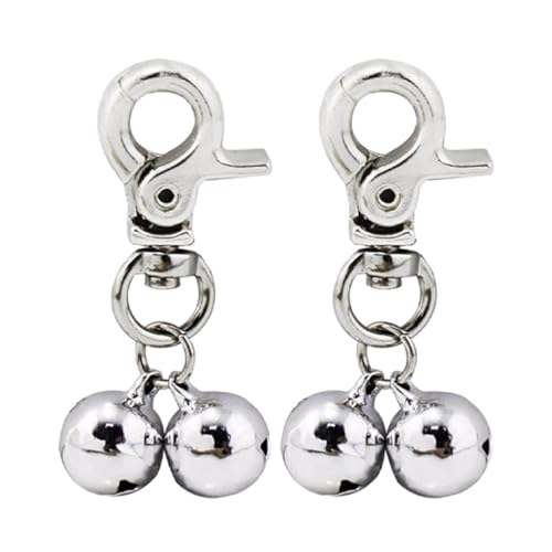 kawehiop 2 Stück/Lot Hundehalsband Anhänger mit Glöckchen, sicher und ungiftig, praktisch und tragbar, Kupfer, Silber kawehiop 2 Stück/Lot Hundehalsband Anhänger mit Glöckchen, sicher und ungiftig, praktisch und tragbar, Kupfer, Silber von kawehiop