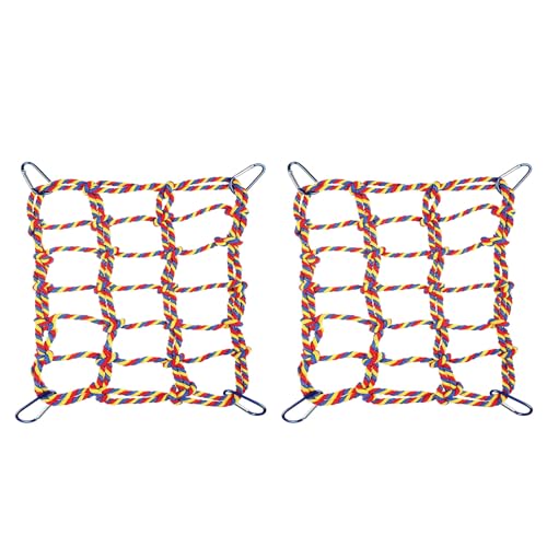 kawehiop 2 stücke Bunte Woven Klettern Net Vogel Spielzeug Für Kleine Tiere Hamster Eichhörnchen Hängematte Net Spielzeug Für Vögel Zuverlässig, Gemischte Farbe, Blauer Haken kawehiop 2 stücke Bunte Woven Klettern Net Vogel Spielzeug Für Kleine Tiere Hamster Eichhörnchen Hängematte Net Spielzeug Für Vögel Zuverlässig, Gemischte Farbe, Blauer Haken von kawehiop