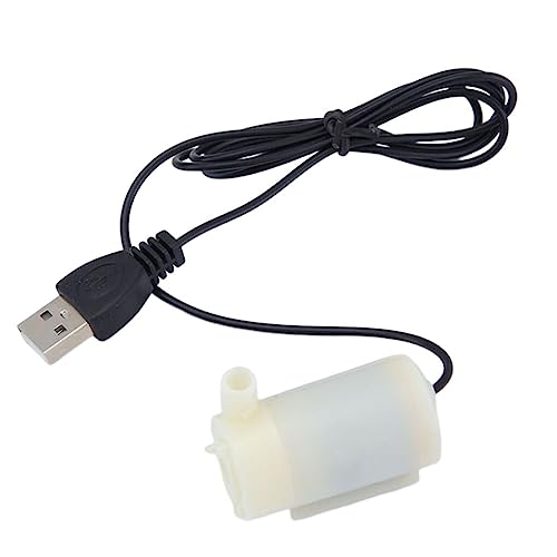 kawehiop ABS Elektrische Aquarienwasserpumpe Abnehmbare USB Schnittstelle Mini Ersetzt Tauchpumpen Werkzeugzubehör, Weißer Typ 1 von kawehiop