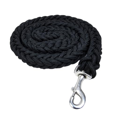 kawehiop Breite Anwendung Nylon Hundegeschirr Leine für Verschiedene Aktivitäten und Outdoor Abenteuer Nylon Hundeleine Hundeleine, Schwarz, L von kawehiop