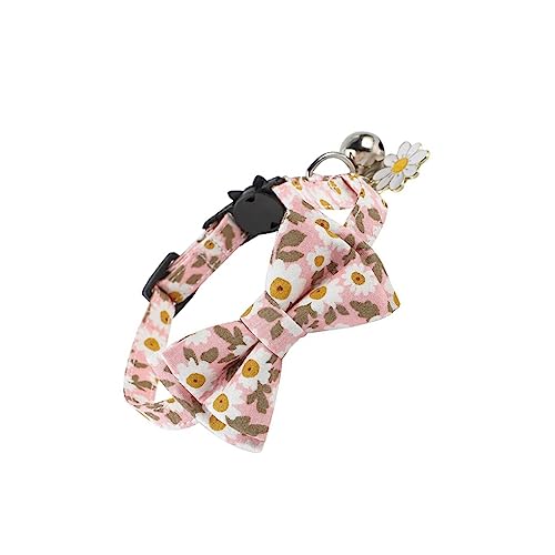 kawehiop Fliege, Haustierhalsband, mit Glöckchen, verstellbar, Festival, Party, Fliege, für drinnen und draußen, abnehmbar, für Haustiere, Pflege, Schönheitszubehör, Rosa kawehiop Fliege, Haustierhalsband, mit Glöckchen, verstellbar, Festival, Party, Fliege, für drinnen und draußen, abnehmbar, für Haustiere, Pflege, Schönheitszubehör, Rosa von kawehiop