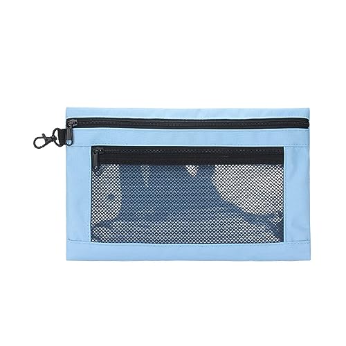 kawehiop Hand Hardware Werkzeugtasche mit Reißverschluss für praktische Stofftasche, Hardware Taschen Werkzeug Aufbewahrungstasche, weitgehend wasserdicht, Blau, 30.5 * 19.5 cm von kawehiop