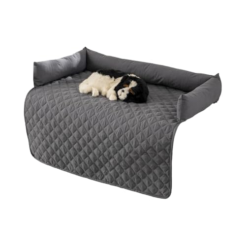 kawehiop Kühlendes Haustierbett, Universalbett, wasserdichtes Schlafsofa, 90 x 90 cm, waschbar, rutschfeste Haustiermatte für Sofa und Auto (grau), dunkelgrau, 90X90cm von kawehiop