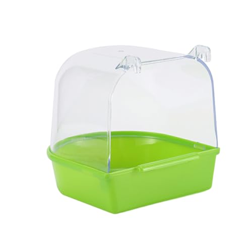 kawehiop Papageien Wasserbadewanne, Duschbox, rutschfest und stabil, leicht zu reinigen und wiederverwendbar, geeignet für jeden Vogel, stark und langlebig, Grün kawehiop Papageien Wasserbadewanne, Duschbox, rutschfest und stabil, leicht zu reinigen und wiederverwendbar, geeignet für jeden Vogel, stark und langlebig, Grün von kawehiop