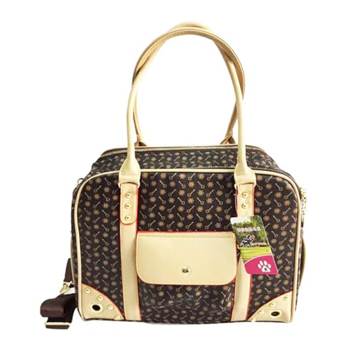 kawehiop Praktische und tragbare Haustier Hundekatzen Tragetasche, Furry Friend Anywhere, tragbare Hunde Reisetasche, PU Haustier Hunde Tragetasche, Kaffee kawehiop Praktische und tragbare Haustier Hundekatzen Tragetasche, Furry Friend Anywhere, tragbare Hunde Reisetasche, PU Haustier Hunde Tragetasche, Kaffee von kawehiop