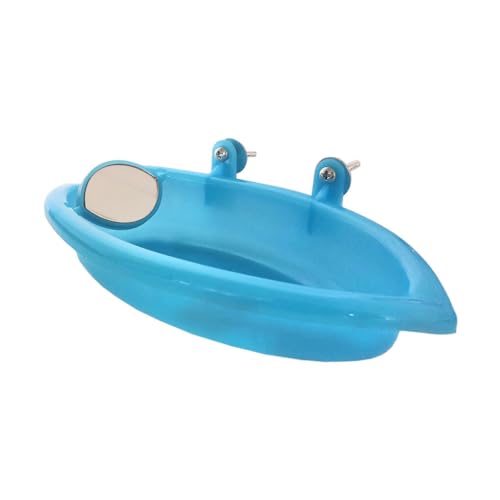 kawehiop Spiegel Vogelbadewanne, praktisch und praktisch für Heimvögel, langlebige Konstruktion, Mall Vogelbadewanne mit Spiegel aus Kunststoff, Doppelseitiger Spiegel kawehiop Spiegel Vogelbadewanne, praktisch und praktisch für Heimvögel, langlebige Konstruktion, Mall Vogelbadewanne mit Spiegel aus Kunststoff, Doppelseitiger Spiegel von kawehiop