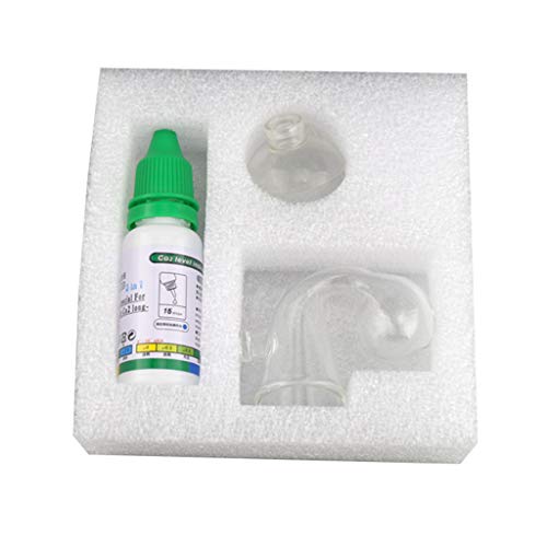 kdjsic 15ml Aquarium CO2-Indikator Lösungsüberwachung Flüssigkeit Glas Kohlendioxid Checker Aquarium Pflanzen Lebenszustand Flüssigkeit von kdjsic