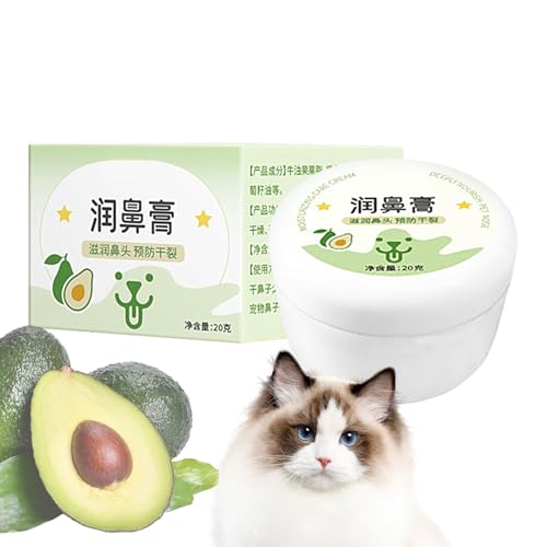 kdkskss 20g Nasenbalsam Für Hunde, Natürliche Avocado-Nasencreme – Sicher Zum Lecken, Beruhigt Trockene Nasen, Lindert Hautreizungen Und Rötungen Geeignet Für Hunde Und Katzen kdkskss 20g Nasenbalsam Für Hunde, Natürliche Avocado-Nasencreme – Sicher Zum Lecken, Beruhigt Trockene Nasen, Lindert Hautreizungen Und Rötungen Geeignet Für Hunde Und Katzen von kdkskss
