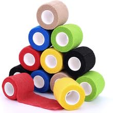 selbstklebende elastische Haustierbandage, 8 Rollen Kohäsionsbandage Vliesbandage Konsistente Bandagen Gummiband 10cm x 4.5cm von kelav