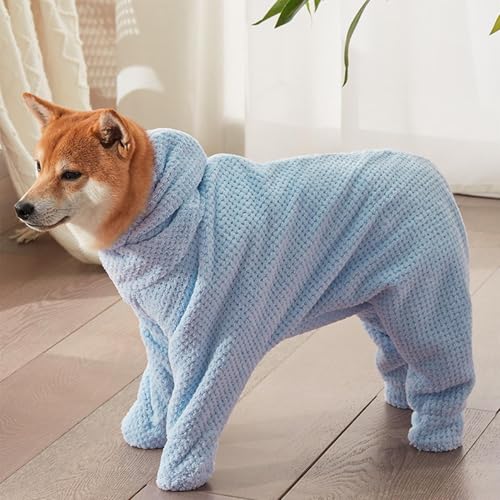 Weiches Hunde-Trockentuch, vollständiges Wickeltuch, Bademantel, Hunde-Trockenmantel, Material: Korallensamt, Bademantel, Wärme, Komfort, für Haustiere, Kätzchen, Welpen von keloppasit