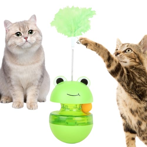 keloppasit Katzen-Leckerli-Puzzle-Stab | Interaktives Spielzeug mit Frosch-Design, interaktives Spielzeug für Kätzchen, Futterzubehör für Bewegung und Langeweile keloppasit Katzen-Leckerli-Puzzle-Stab | Interaktives Spielzeug mit Frosch-Design, interaktives Spielzeug für Kätzchen, Futterzubehör für Bewegung und Langeweile von keloppasit