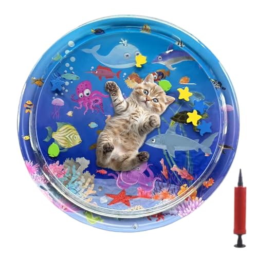 keloppasit Katzen Wasserspielmatte - Haustier Wasserbett Katzen Spielmatte - Komfortable Kühlauflage Für Kleine Mittelgroße Und Große Tiere Bei keloppasit Katzen Wasserspielmatte - Haustier Wasserbett Katzen Spielmatte - Komfortable Kühlauflage Für Kleine Mittelgroße Und Große Tiere Bei von keloppasit