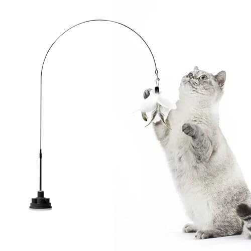 keloppasit Katzenangel Spielzeug - Katzenspielstab Mit Glocke - Interaktives Katzenspielzeug Mit Saugnapf – Langlebiges Haustierzubehör Für Wohnung keloppasit Katzenangel Spielzeug - Katzenspielstab Mit Glocke - Interaktives Katzenspielzeug Mit Saugnapf – Langlebiges Haustierzubehör Für Wohnung von keloppasit