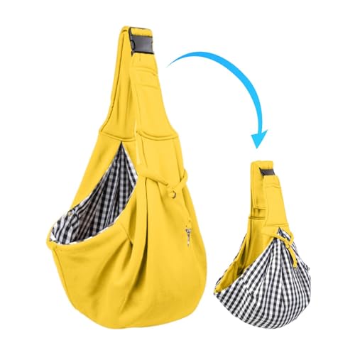 keloppasit Kleine Hundetrage | Tragetasche für Haustiere mit verstellbarem Riemen,Handfreier, sicherer Tragegurt für kleine Hunde, Welpen-Tragetasche mit verstellbarem Riemen für Outdoor, Reisen, von keloppasit